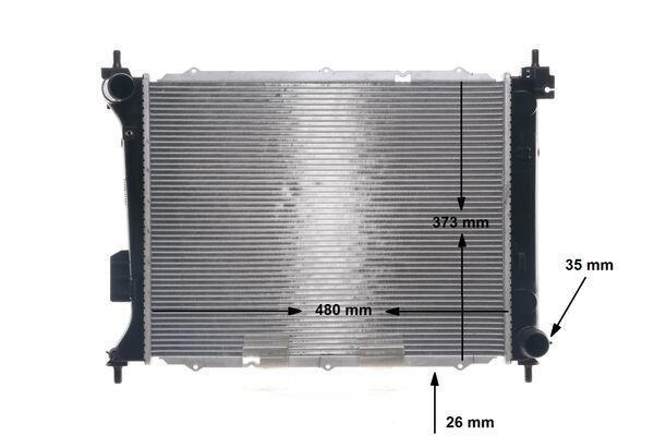 Radiateur moteur (Radiateur de refroidissement) MAHLE Aftermarket CR 1695 000S