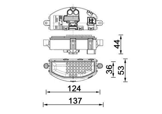 Régulateur, pulseur d'air habitacle MAHLE Aftermarket ref. ABR 72 000P