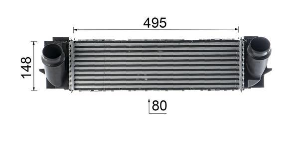 Intercooler, échangeur (Refroidisseur d'air) MAHLE Aftermarket ref. CI 149 000P