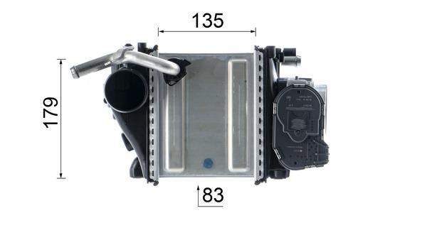 Intercooler, échangeur (Refroidisseur d'air) MAHLE Aftermarket ref. CI 218 000P
