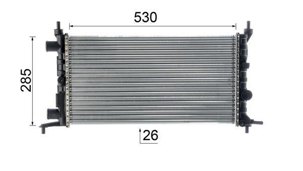 Radiateur moteur (Radiateur de refroidissement) MAHLE Aftermarket CR 735 000P