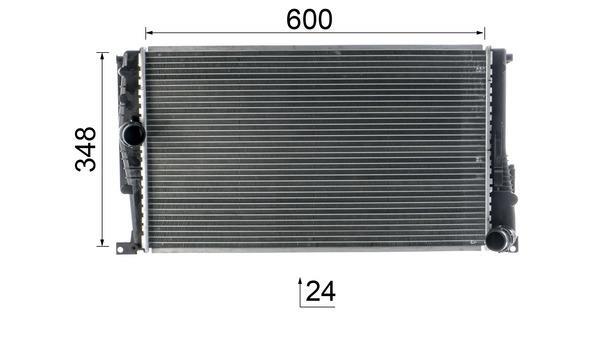 Radiateur moteur (Radiateur de refroidissement) MAHLE Aftermarket CR 824 000P