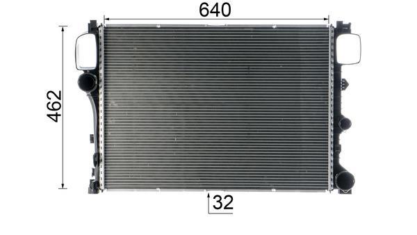 Radiateur moteur (Radiateur de refroidissement) MAHLE Aftermarket CR 860 000P