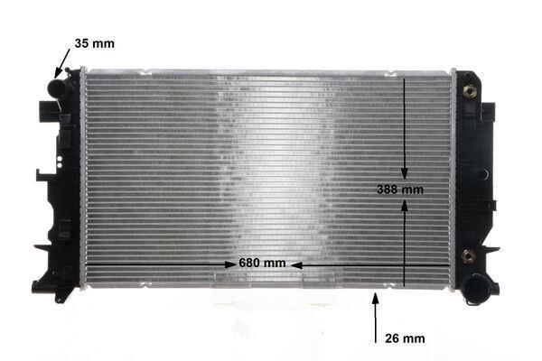 Radiateur moteur (Radiateur de refroidissement) MAHLE Aftermarket ref. CR 12 000S