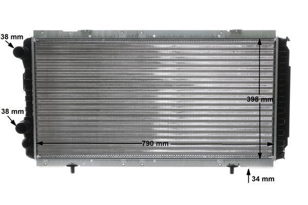 Radiateur moteur (Radiateur de refroidissement) MAHLE Aftermarket ref. CR 33 000S