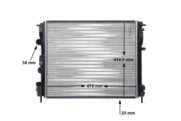 Radiateur moteur (Radiateur de refroidissement) MAHLE Aftermarket ref. CR 35 000S