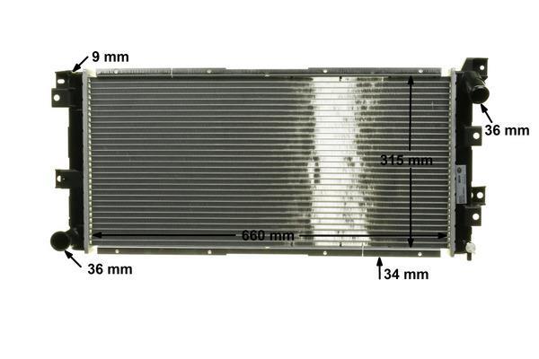 Radiateur moteur (Radiateur de refroidissement) MAHLE Aftermarket CR 205 000S