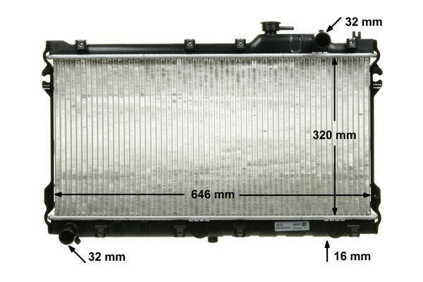 Radiateur moteur (Radiateur de refroidissement) MAHLE Aftermarket CR 185 000S