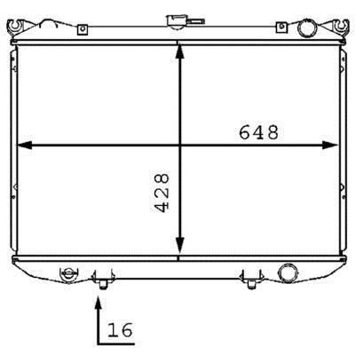 Radiateur moteur (Radiateur de refroidissement) MAHLE Aftermarket CR 187 000S