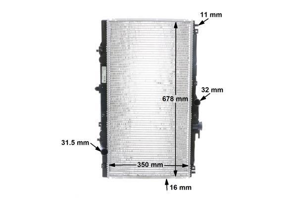 Radiateur moteur (Radiateur de refroidissement) MAHLE Aftermarket CR 202 000S