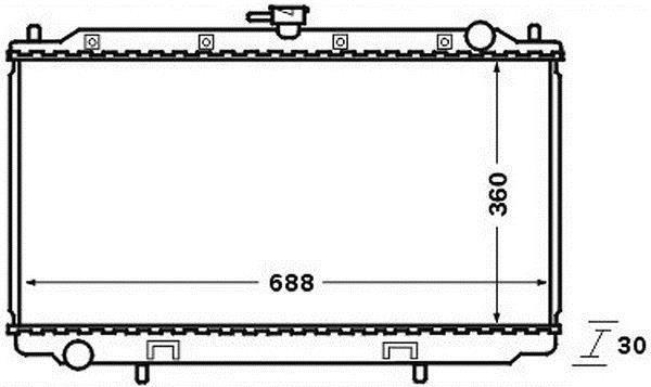 Radiateur moteur (Radiateur de refroidissement) MAHLE Aftermarket CR 138 000S