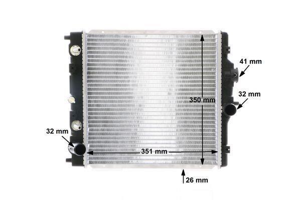 Radiateur moteur (Radiateur de refroidissement) MAHLE Aftermarket ref. CR 203 000S