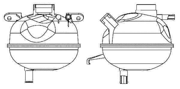Vase d'expansion, liquide de refroidissement (Réservoir liquide de refroidissement) MAHLE Aftermarket CRT 7 000S