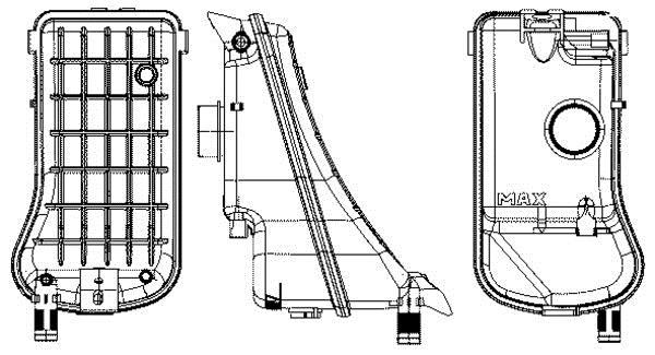 Vase d'expansion, liquide de refroidissement (Réservoir liquide de refroidissement) MAHLE Aftermarket CRT 11 000S
