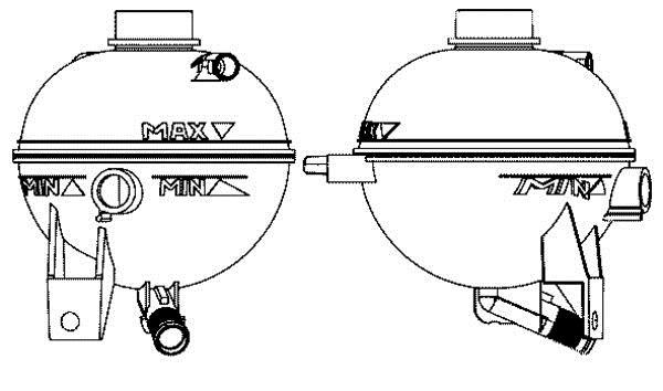 Vase d'expansion, liquide de refroidissement (Réservoir liquide de refroidissement) MAHLE Aftermarket CRT 13 000S