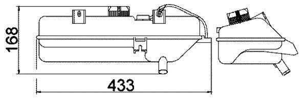 Vase d'expansion, liquide de refroidissement (Réservoir liquide de refroidissement) MAHLE Aftermarket CRT 16 000S