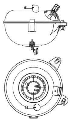 Vase d'expansion, liquide de refroidissement (Réservoir liquide de refroidissement) MAHLE Aftermarket CRT 21 000S