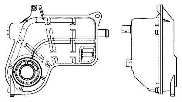 Vase d'expansion, liquide de refroidissement (Réservoir liquide de refroidissement) MAHLE Aftermarket CRT 25 000S