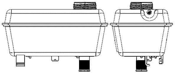 Vase d'expansion, liquide de refroidissement (Réservoir liquide de refroidissement) MAHLE Aftermarket CRT 27 000S