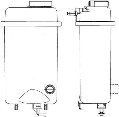 Vase d'expansion, liquide de refroidissement (Réservoir liquide de refroidissement) MAHLE Aftermarket CRT 52 000S