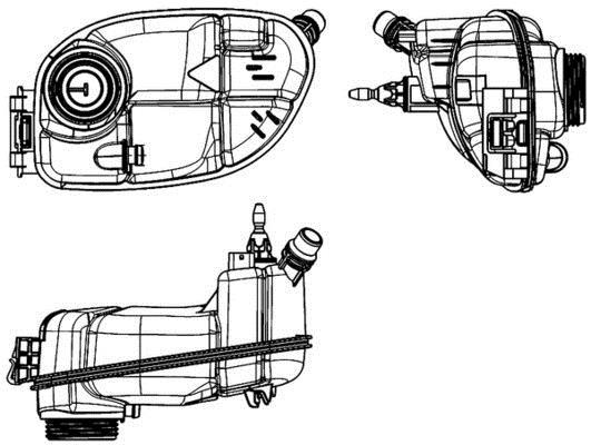 Vase d'expansion, liquide de refroidissement (Réservoir liquide de refroidissement) MAHLE Aftermarket CRT 65 000S