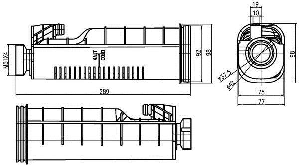 Vase d'expansion, liquide de refroidissement (Réservoir liquide de refroidissement) MAHLE Aftermarket CRT 114 000S