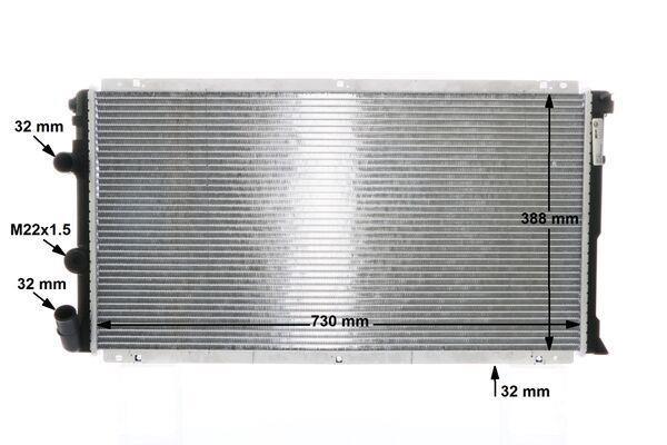 Radiateur moteur (Radiateur de refroidissement) MAHLE Aftermarket CR 204 000S