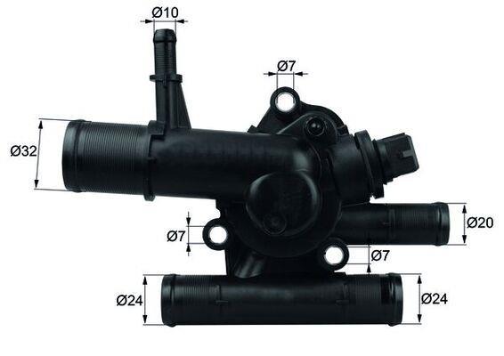 Thermostat d'eau (Calorstat) MAHLE Aftermarket ref. TI 217 89