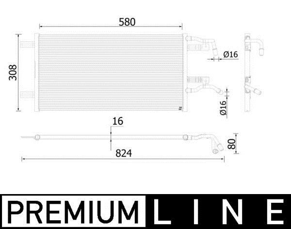 Radiateur moteur (Radiateur de refroidissement) MAHLE Aftermarket CR 935 000P