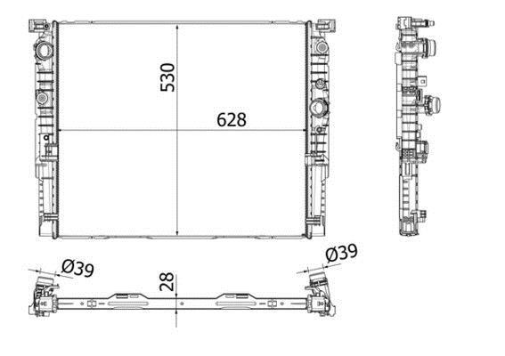 Radiateur moteur (Radiateur de refroidissement) MAHLE Aftermarket CR 2196 000P