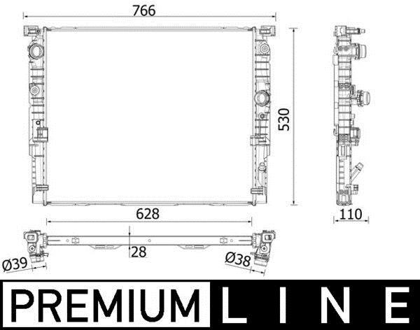 Radiateur moteur (Radiateur de refroidissement) MAHLE Aftermarket CR 2198 000P
