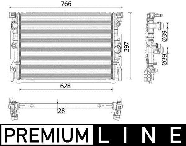 Radiateur moteur (Radiateur de refroidissement) MAHLE Aftermarket CR 2199 000P