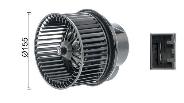 Pulseur d'air habitacle (Ventilateur habitacle) MAHLE Aftermarket ref. AB 250 000P