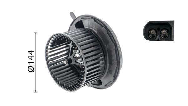 Pulseur d'air habitacle (Ventilateur habitacle) MAHLE Aftermarket ref. AB 219 000S