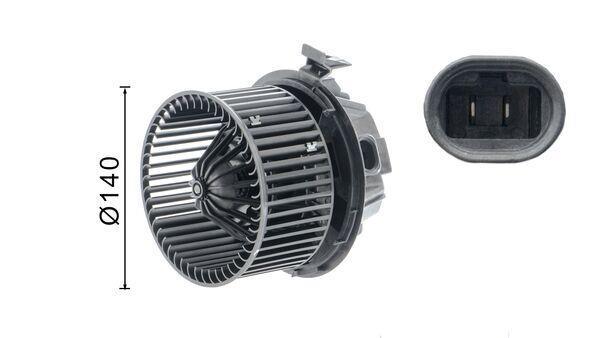 Pulseur d'air habitacle (Ventilateur habitacle) MAHLE Aftermarket ref. AB 220 000S