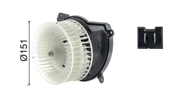 Pulseur d'air habitacle (Ventilateur habitacle) MAHLE Aftermarket ref. AB 222 000S