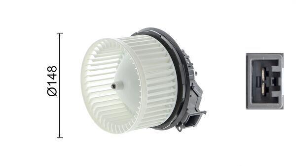 Pulseur d'air habitacle (Ventilateur habitacle) MAHLE Aftermarket ref. AB 239 000P