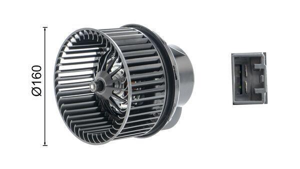 Pulseur d'air habitacle (Ventilateur habitacle) MAHLE Aftermarket ref. AB 242 000P
