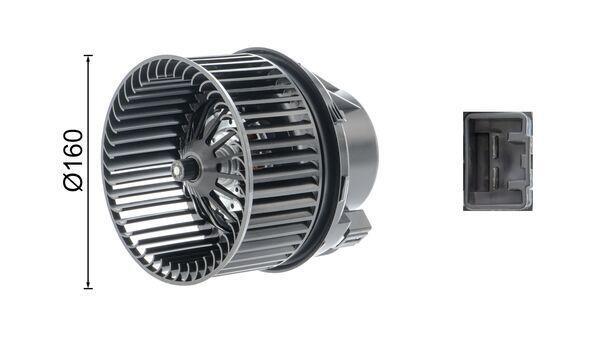 Pulseur d'air habitacle (Ventilateur habitacle) MAHLE Aftermarket ref. AB 243 000P