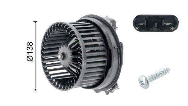 Pulseur d'air habitacle (Ventilateur habitacle) MAHLE Aftermarket ref. AB 226 000S