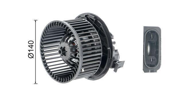 Pulseur d'air habitacle (Ventilateur habitacle) MAHLE Aftermarket ref. AB 228 000S