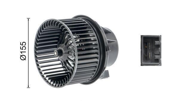 Pulseur d'air habitacle (Ventilateur habitacle) MAHLE Aftermarket ref. AB 247 000P