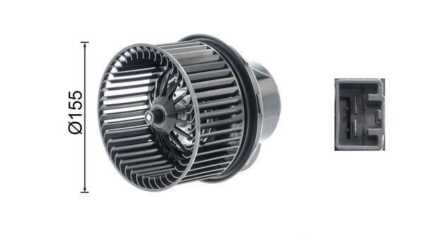 Pulseur d'air habitacle (Ventilateur habitacle) MAHLE Aftermarket ref. AB 248 000P