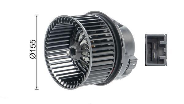 Pulseur d'air habitacle (Ventilateur habitacle) MAHLE Aftermarket ref. AB 249 000P
