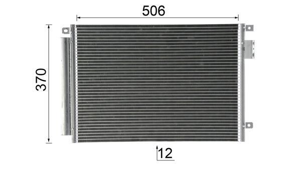 Condenseur, climatisation (Radiateur de climatisation) MAHLE Aftermarket ref. AC 787 000P