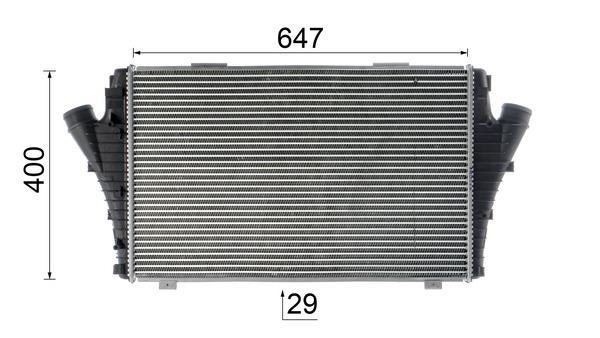 Intercooler, échangeur (Refroidisseur d'air) MAHLE Aftermarket ref. CI 548 000P