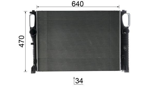 Radiateur moteur (Radiateur de refroidissement) MAHLE Aftermarket CR 37 000P