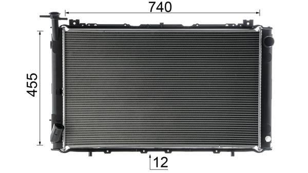 Radiateur moteur (Radiateur de refroidissement) MAHLE Aftermarket ref. CR 63 000S