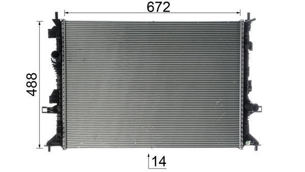 Radiateur moteur (Radiateur de refroidissement) MAHLE Aftermarket CR 952 000P