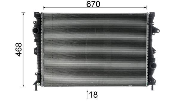 Radiateur moteur (Radiateur de refroidissement) MAHLE Aftermarket CR 953 000P